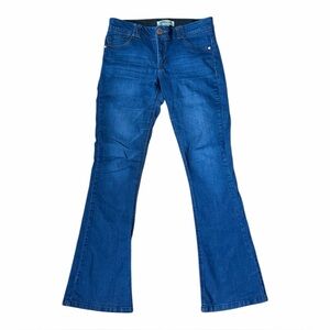 Women Democracy Jeans Ab Technology Size 10 Boot Cut Mid Rise Blue